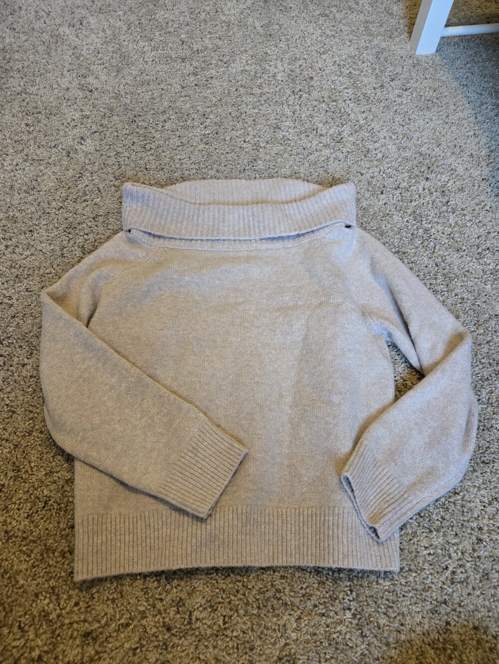 💖Lillusory Off-the-Shoulder Cream Knit Sweaters
